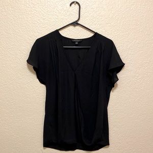 Black Banana Republic Wrap Blouse